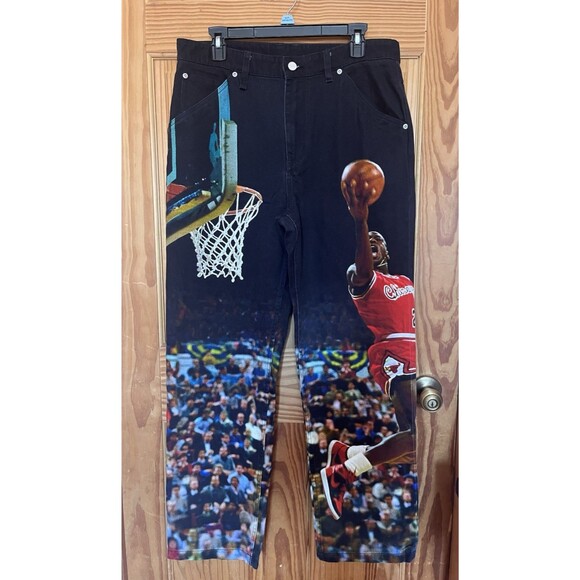 Air Jordan Printed Twill Pants Jumpman Men's Size 32 (M) HF0045-010 - Picture 1 of 16